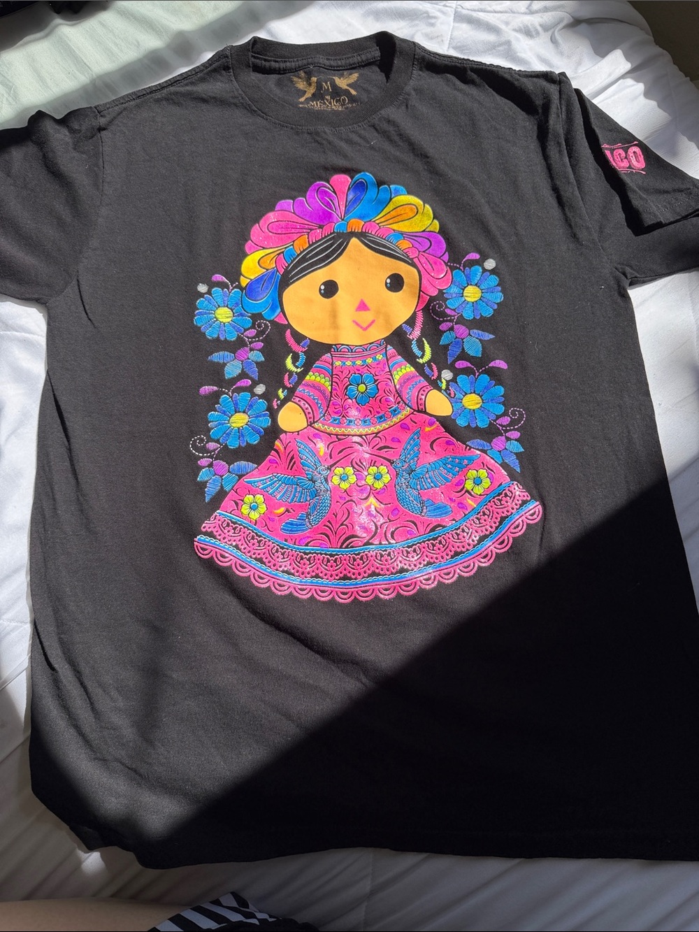 Colorful/Glitter Folk Doll Tee